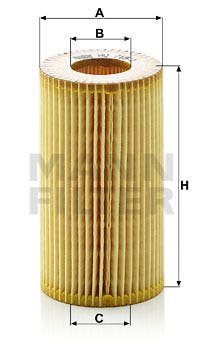 MANN -  Oil Filter - Insert