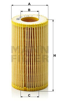 MANN -  Oil Filter - Insert
