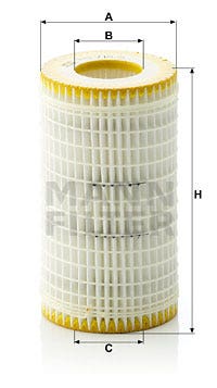 MANN -  Oil Filter - Insert