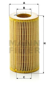 MANN -  Oil Filter - Insert