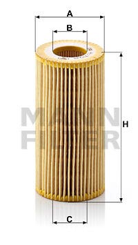 MANN -  Oil Filter - Insert