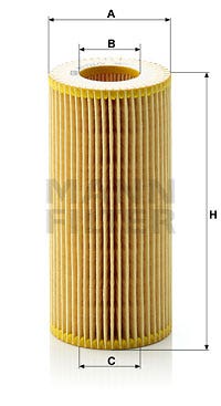 MANN -  Oil Filter - Insert