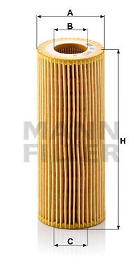 MANN -  Oil Filter - Insert