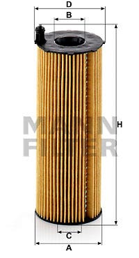 MANN -  Oil Filter - Insert