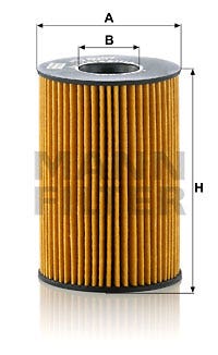 MANN -  Oil Filter - Insert