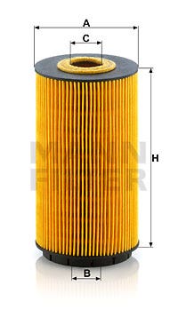 MANN -  Oil Filter - Insert