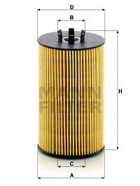 MANN -  Oil Filter - Insert