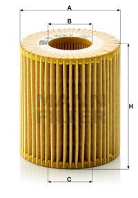 MANN -  Oil Filter - Insert