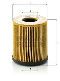 MANN -  Oil Filter - Insert