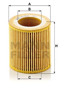 MANN -  Oil Filter - Insert