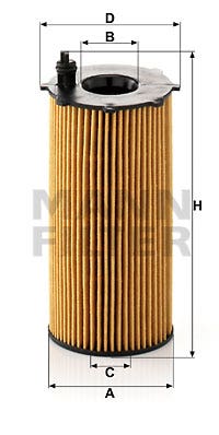 MANN -  Oil Filter - Insert