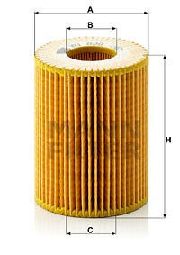 MANN -  Oil Filter - Insert