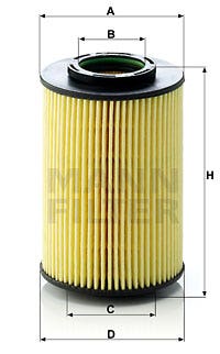 MANN -  Oil Filter - Insert