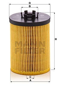 MANN -  Oil Filter - Insert