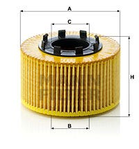 MANN -  Oil Filter - Insert