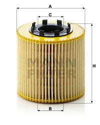 MANN -  Oil Filter - Insert