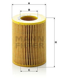 MANN -  Oil Filter - Insert