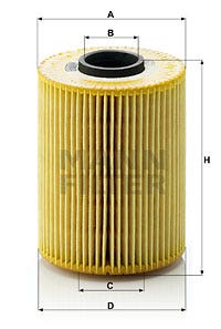 MANN -  Oil Filter - Insert