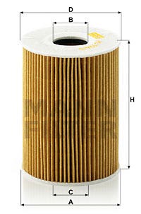 MANN -  Oil Filter - Insert
