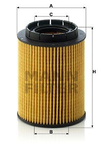 MANN -  Oil Filter - Insert