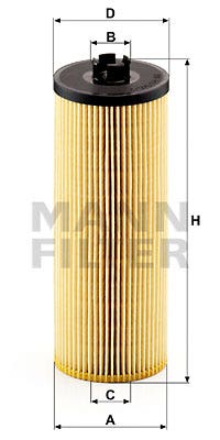 MANN -  Oil Filter - Insert