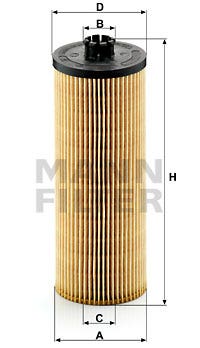 MANN -  Oil Filter - Insert