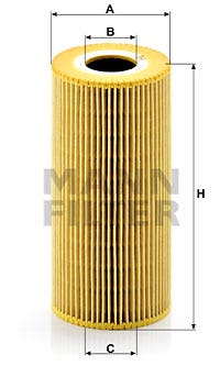 MANN -  Oil Filter - Insert