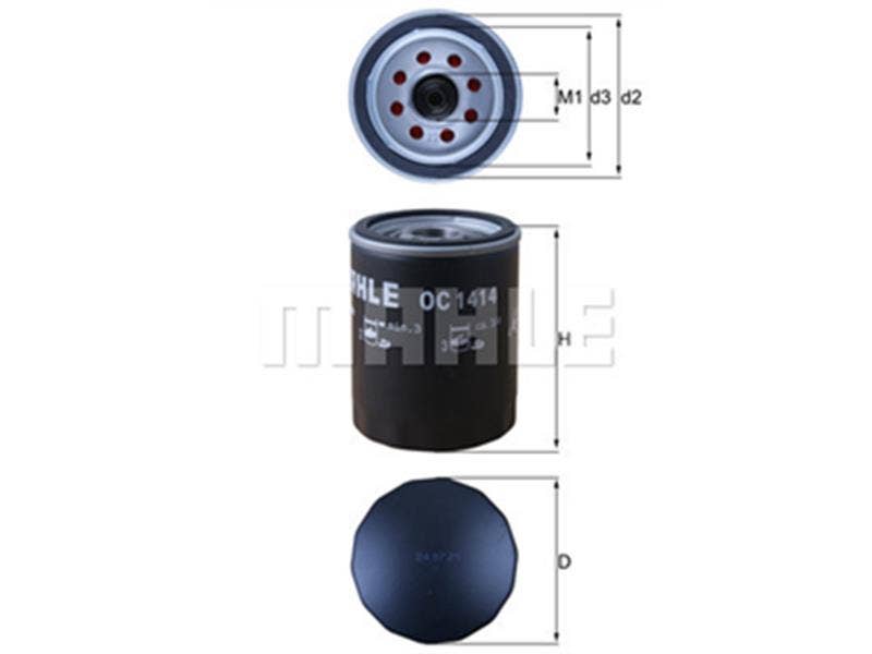 MAHLE -  Oil Filter - Screw On