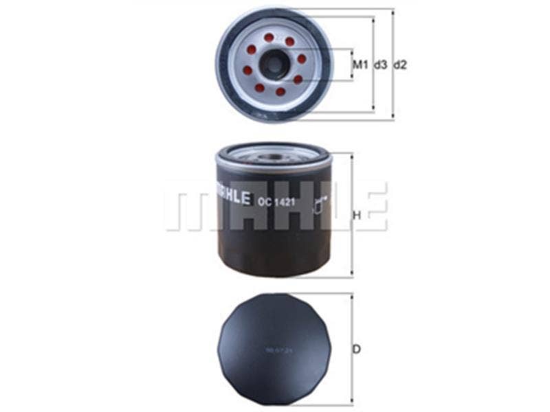 MAHLE -  Oil Filter - Screw On