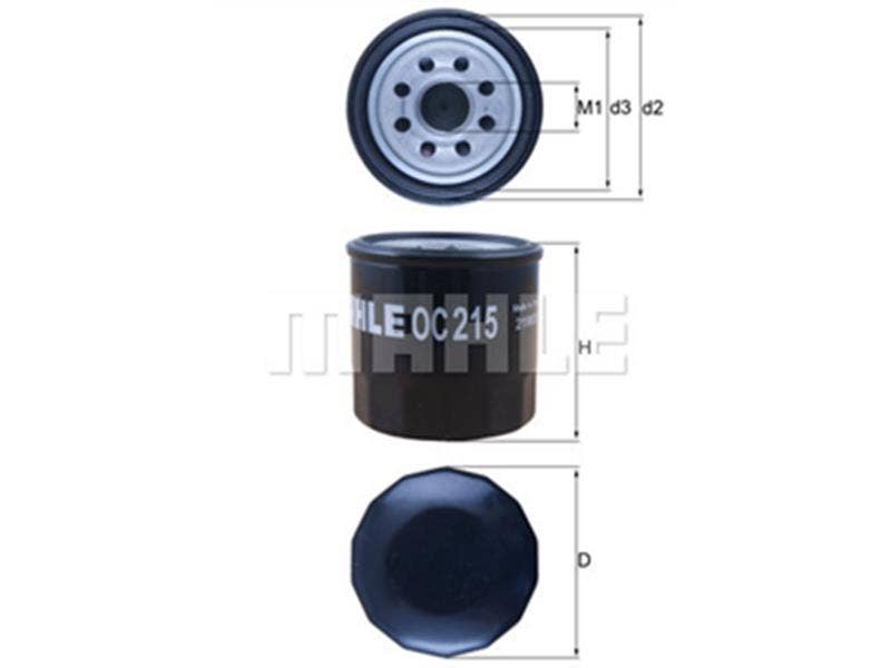 MAHLE -  Oil Filter - Screw On