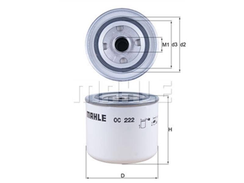 MAHLE -  Oil Filter - Screw On