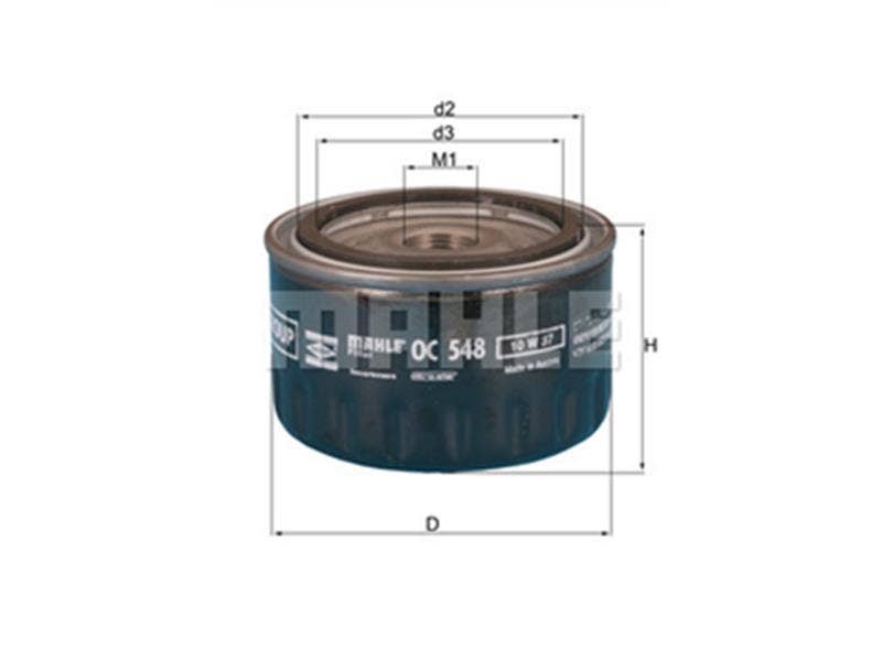 MAHLE -  Oil Filter - Screw On