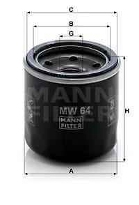 MANN -  Oil Filter - Screw On