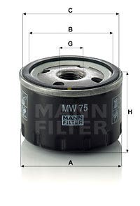 MANN -  Oil Filter - Screw On