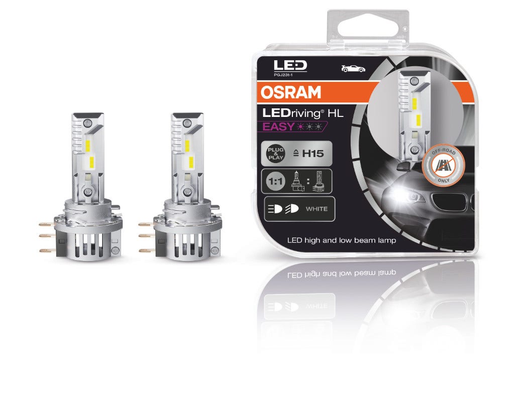 OSRAM -  Bulb - Ledriving Hl Easy H15 Twin Pack