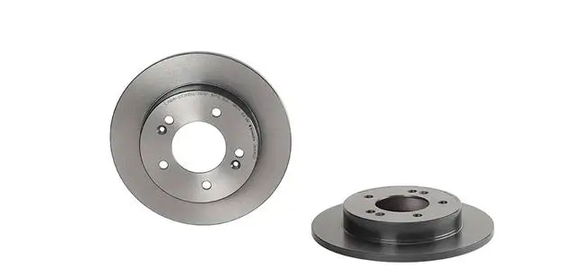 BREMBO -  Rear Solid Brake Disc Pair Coated - 258mm Diameter