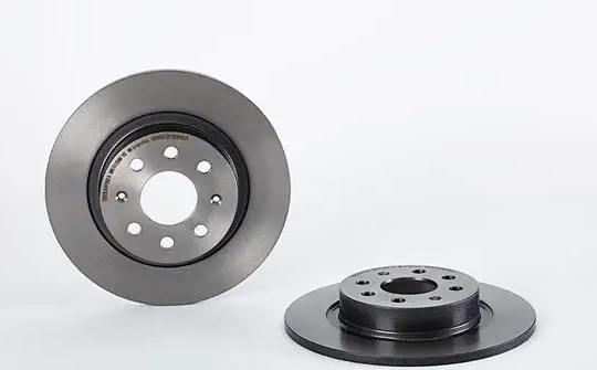 BREMBO -  Rear Solid Brake Disc Pair Coated - 264mm Diameter