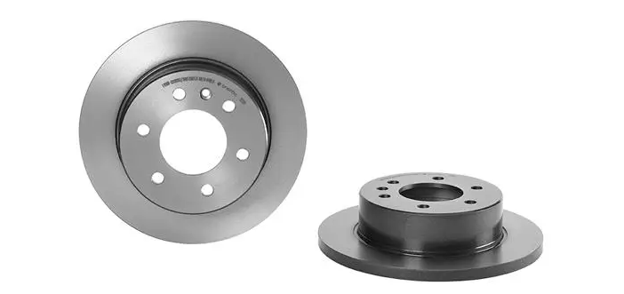 BREMBO -  Rear Solid Brake Disc Pair Coated - 298mm Diameter