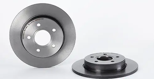 BREMBO -  Rear Solid Brake Disc Pair Coated - 265mm Diameter