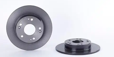 BREMBO -  Rear Solid Brake Disc Pair Coated - 260mm Diameter