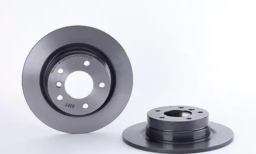 BREMBO -  Rear Solid Brake Disc Pair Coated - 296mm Diameter