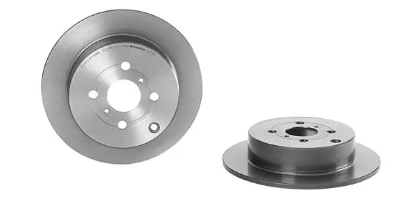 BREMBO -  Rear Solid Brake Disc Pair Coated - 269mm Diameter