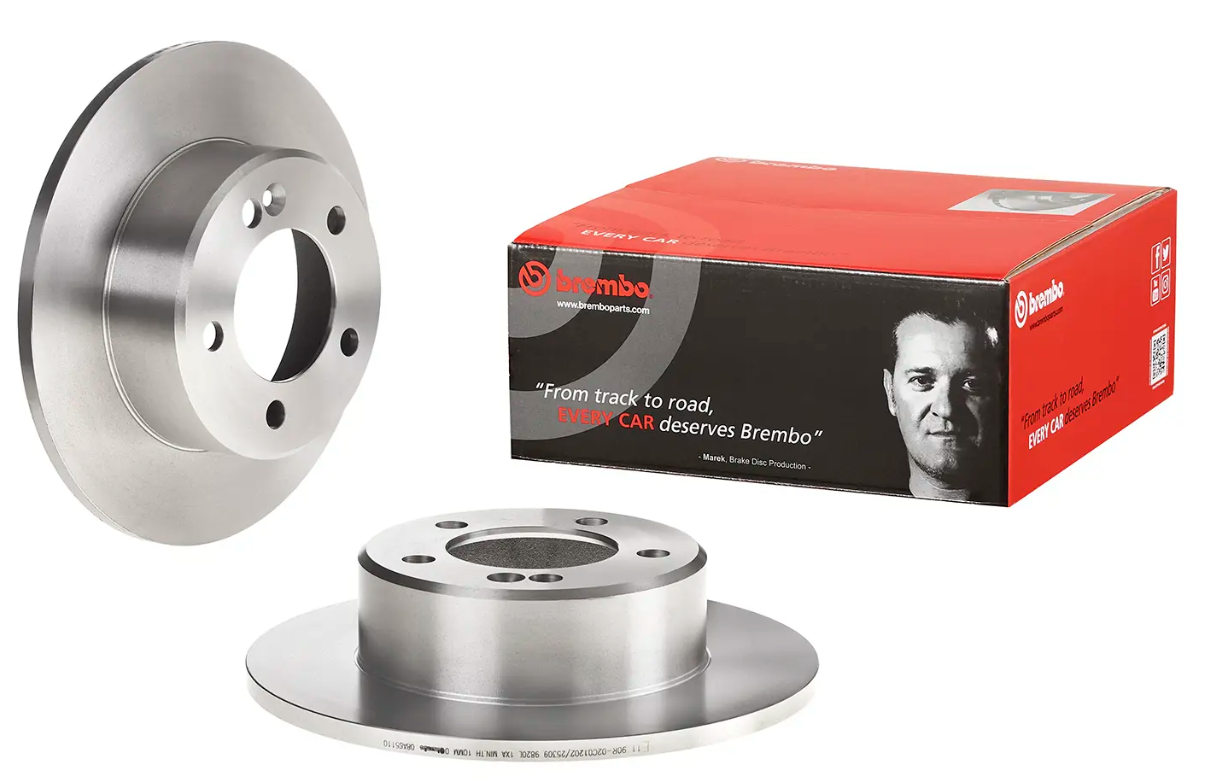 BREMBO -  Rear Solid Brake Disc Pair - 305mm Diameter