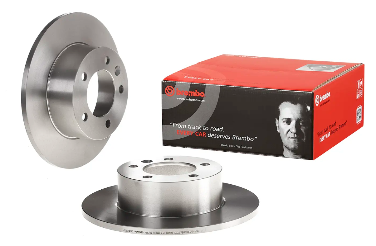 BREMBO -  Rear Solid Brake Disc Pair - 305mm Diameter