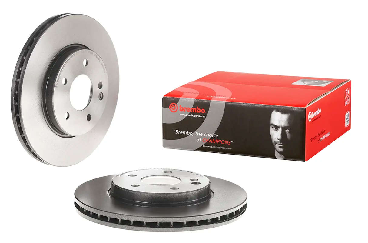 BREMBO -  Front Vented Brake Disc Pair Coated - 288mm Diameter