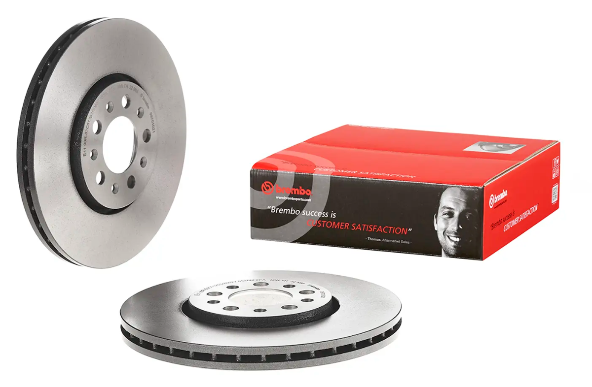 BREMBO -  Front Vented Brake Disc Pair Coated - 288mm Diameter