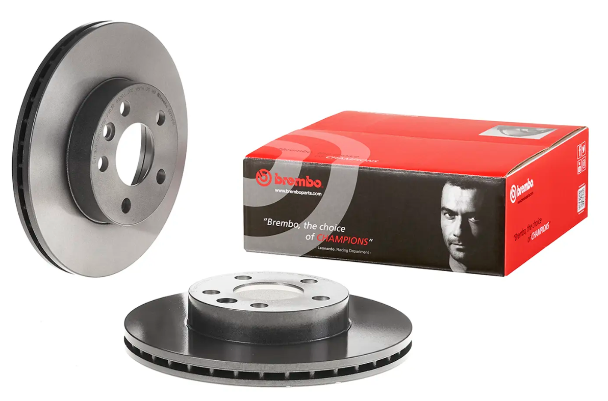 BREMBO -  Front Vented Brake Disc Pair Coated - 280mm Diameter