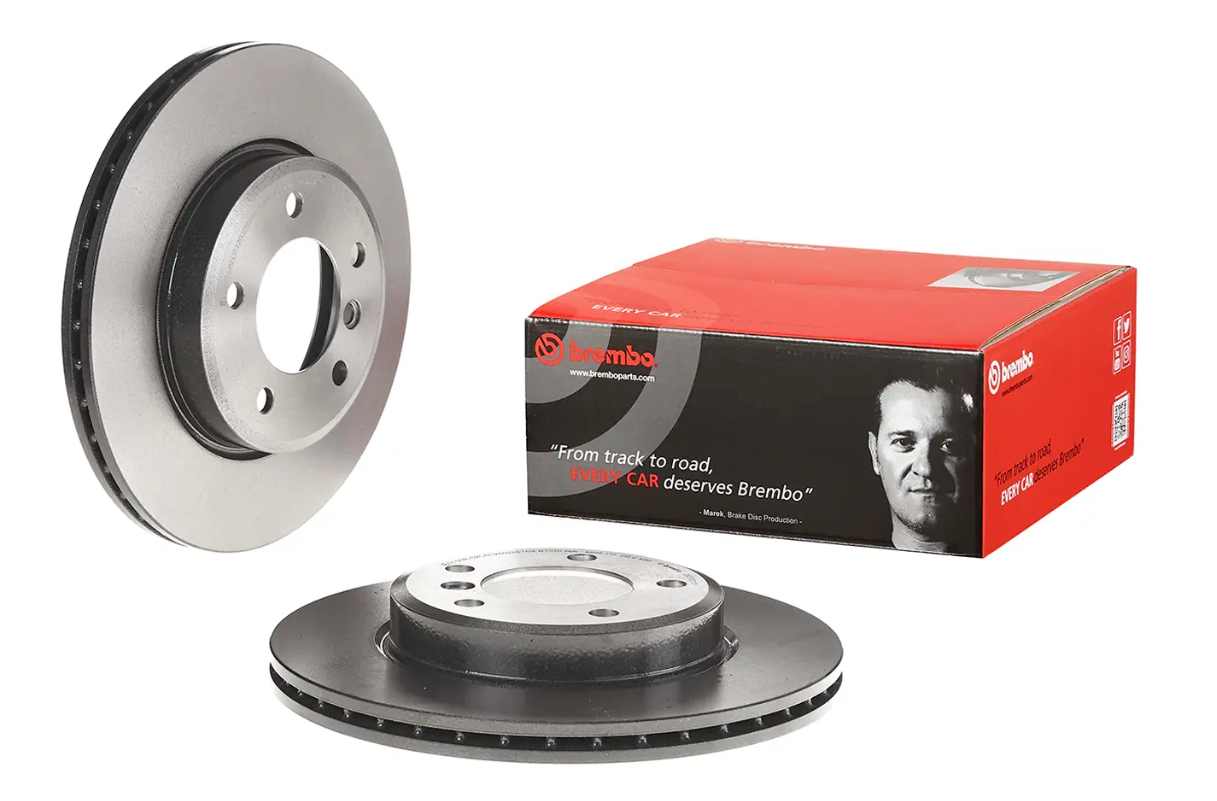 BREMBO -  Front Vented Brake Disc Pair Coated - 300mm Diameter