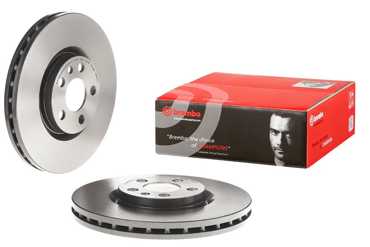 BREMBO -  Front Vented Brake Disc Pair Coated - 285mm Diameter