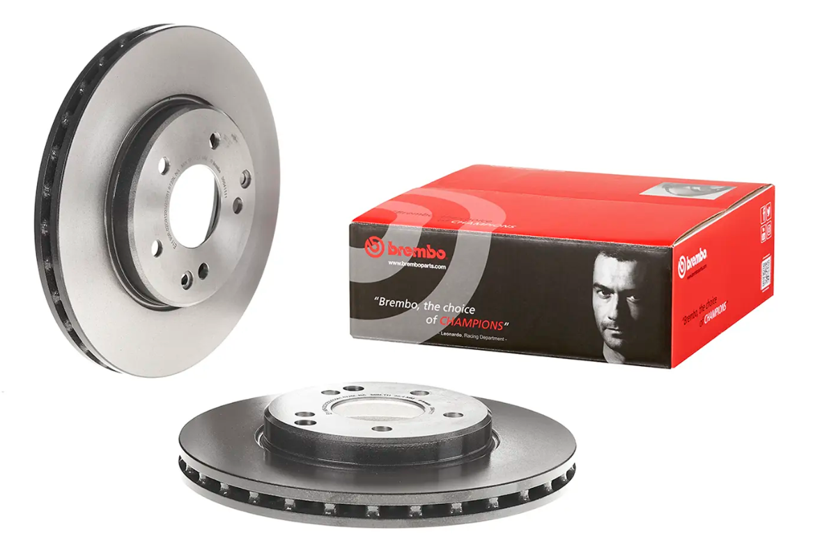 BREMBO -  Front Vented Brake Disc Pair Coated - 288mm Diameter